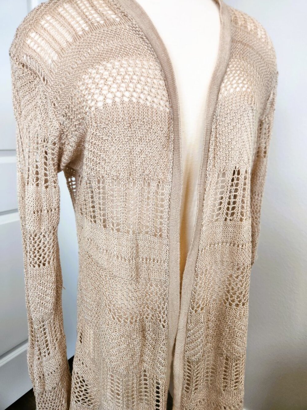Maurices Open Front Duster Cardigan Women's Size Medium - Picture 3 of 8